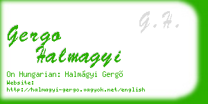 gergo halmagyi business card